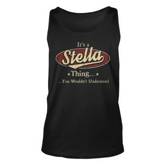 Stella Shirt Personalized Name Gifts T Shirt Name Print T Shirts Shirts With Name Stella Unisex Tank Top - Seseable