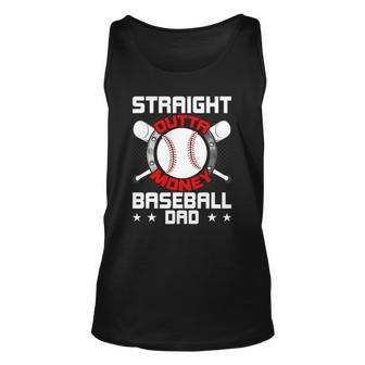Straight Outta Money Baseball Dad Unisex Tank Top | Mazezy