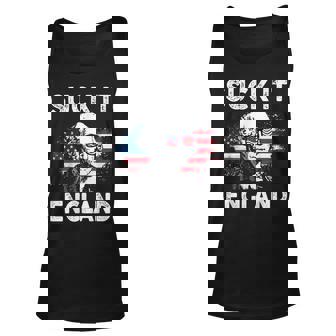 Suck It England Funny 4Th Of July George Washington 1776 Unisex Tank Top | Seseable CA