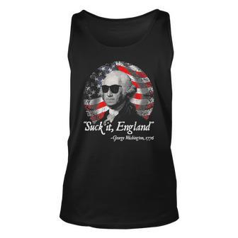 Suck It England Funny 4Th Of July George Washington 1776 Unisex Tank Top - Seseable