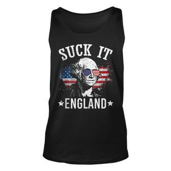 Suck It England Funny 4Th Of July George Washington Unisex Tank Top - Seseable
