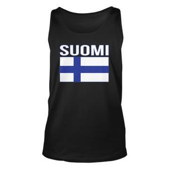 Suomi Flag Flag Of Finland Finnish Flag Unisex Tank Top | Mazezy