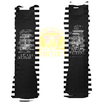 Support Your Local Street Catsraccoon Sunset Unisex Tank Top | Mazezy