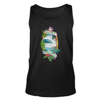 Surf Hawaii Classic Real Vintage Retro 70S Surf Unisex Tank Top | Mazezy