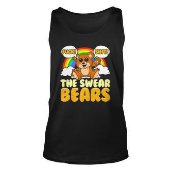 Swear Bears Funny Cute Bear Sarcastic Adult Humor Unisex Tank Top | Mazezy