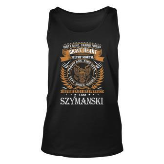 Szymanski Name Gift Szymanski Brave Heart Unisex Tank Top - Seseable
