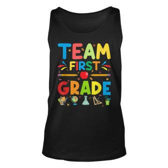 Team First Grade - 1St Grade Teacher Student Kids Unisex Tank Top - Seseable