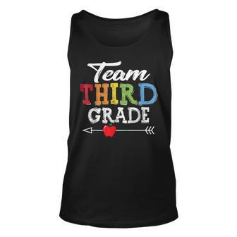Team Third Grade Squad First Day Of School Teacher Kids Unisex Tank Top - Seseable