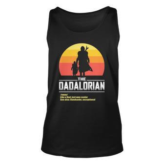 The Dadalorian Fathers Day Funny Meme Gift Essential Unisex Tank Top | Mazezy