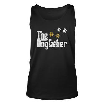 The Dogfather Dad Fathers Day Gift Cute Idea Unisex Tank Top | Mazezy