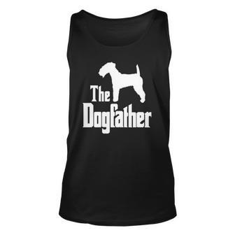 The Dogfather - Funny Dog Gift Funny Lakeland Terrier Unisex Tank Top | Mazezy