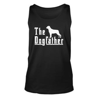 The Dogfather - Rottweiler Dog Mens Womens Gift Unisex Tank Top | Mazezy