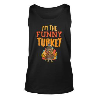 The Funny Turkey Matching Thanksgiving Family Grandpa Uncle Unisex Tank Top - Thegiftio UK