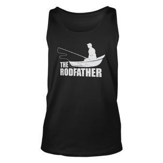 The Rodfather Nature Lover And Fisher Unisex Tank Top | Mazezy