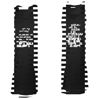 This Dad Has Been Promoted To Papa New Grandpa 2021 Ver2 Unisex Tank Top | Mazezy