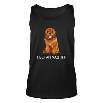 Tibetan Mastiff Crazy Dog Lover Unisex Tank Top | Mazezy