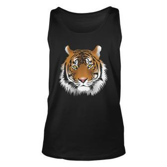 Tiger Face Animal Lover Funny Tigers Zoo Kids Boys Girl Unisex Tank Top | Mazezy