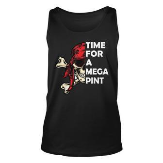 Time For A Mega Pint Funny Sarcastic Saying Unisex Tank Top - Monsterry