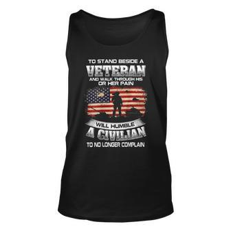 To Stand Beside A Veteran - Veteran Day T-Shirt Unisex Tank Top - Monsterry