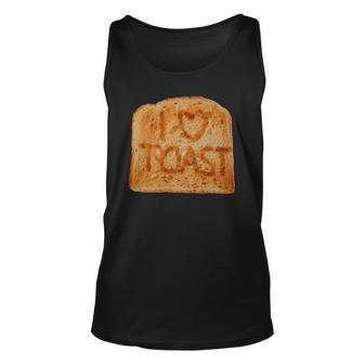 Toasted Slice Of Toast Bread Unisex Tank Top | Mazezy