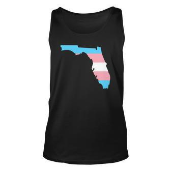 Trans Flag Florida - Lgbt Pride Support Unisex Tank Top | Mazezy