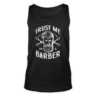Trust Me Im A Hairdresser For A Barber Barber Barber Shop Hairsytlist Tank Top | Mazezy