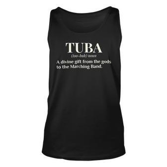 Tuba Definition Funny Marching Band Camp Gift T Shirt Unisex Tank Top - Monsterry