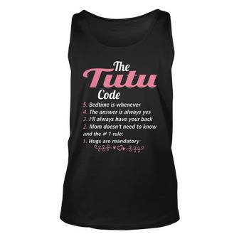 Tutu Grandma Gift The Tutu Code Unisex Tank Top - Seseable