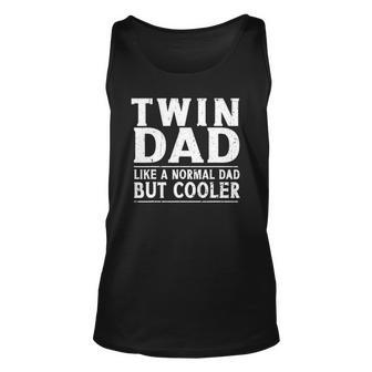 Mens Twin Dad Like A Normal Dad Dad Of Twins Fathers Day Tank Top | Mazezy AU
