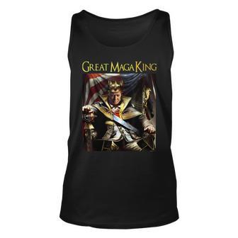 Ultra Maga Great Maga King Shirt Great Maga King Trump 2024 Unisex Tank Top | Favorety DE