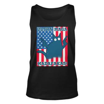 Ultra Maga Madafakas Cat American Flag Unisex Tank Top | Favorety AU