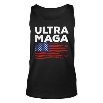 Ultra Maga Proud American Distressed Flag Patriotic Gift Unisex Tank Top | Favorety AU