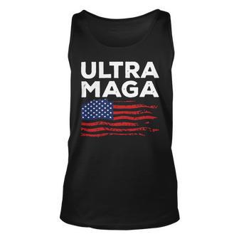 Ultra Maga Proud American Distressed Flag Patriotic Unisex Tank Top | Favorety AU