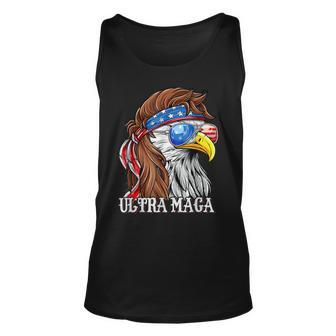 Ultra Maga Trump Sunglasses Eagle Head Usa Flag Bandana Unisex Tank Top | Favorety CA