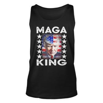 Ultra Mega King Trump Vintage American Us Flag Anti Biden Unisex Tank Top | Favorety