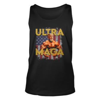 Ultra Mega Proud Ultra Maga Trump 2024 Gift Unisex Tank Top | Mazezy
