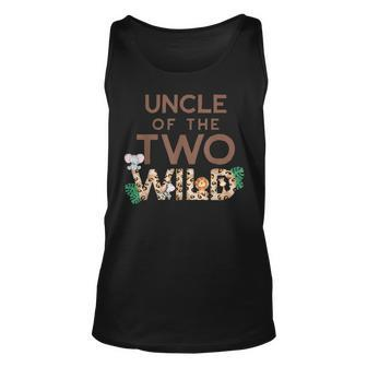 Uncle Of The Two Wild Animal Safari 2Nd Birthday Theme Unisex Tank Top - Seseable