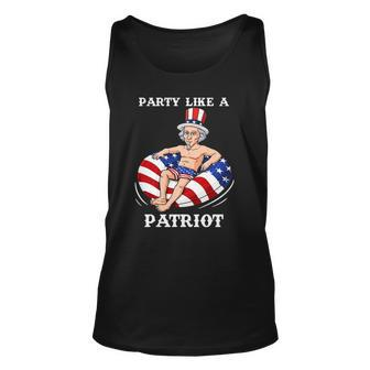 Uncle Sam 4Th Of July Usa Patriot Funny Unisex Tank Top | Mazezy