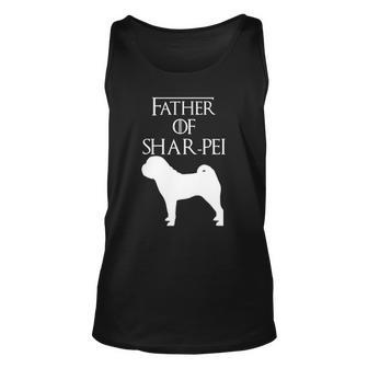 Unique White Father Of Chinese Shar Pei Dog Lover E010613 Ver2 Tank Top | Mazezy