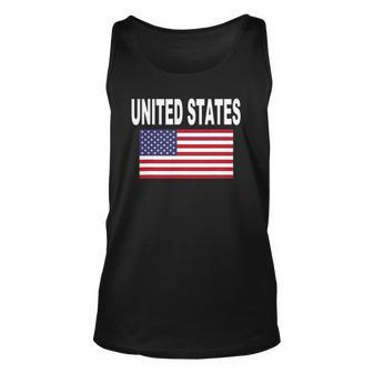 United States Flag Cool Usa American Flags Top Tee Unisex Tank Top | Mazezy CA