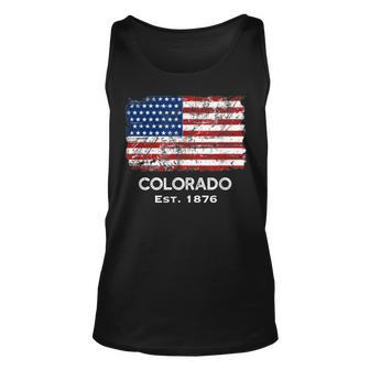 Usa Flag 4Th Of July Colorado Unisex Tank Top - Seseable