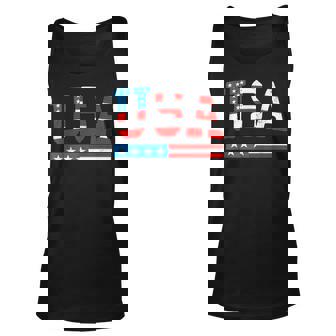 Usa Flag American 4Th Of July Merica America Flag Usa Unisex Tank Top | Mazezy