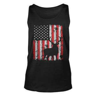 Usa Flag Day Deer Hunting 4Th July Patriotic Gift Unisex Tank Top - Seseable