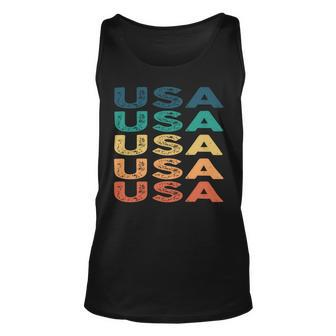 Usa Name Shirt Usa Family Name Unisex Tank Top - Monsterry