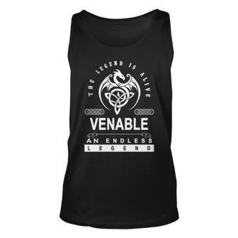 Venable Name Gift Venable An Enless Legend Unisex Tank Top - Seseable