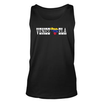 Venezuela Jersey For Venezuela Flag Silhouette Venezuelan Unisex Tank Top | Mazezy