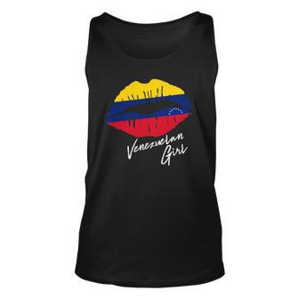 Venezuela Lip Flag Venezuelan Girl Venezolana Pride Unisex Tank Top | Mazezy