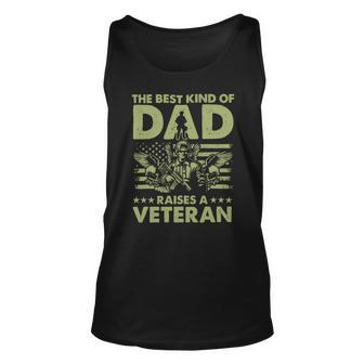 Veteran Best Kind Of Dad Raises A Veteran 91 Navy Soldier Army Military Unisex Tank Top - Monsterry CA