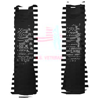 Veteran I Served I Sacrificed I Regret Nothing Im A Us Veteran 250 Navy Soldier Army Military Unisex Tank Top - Monsterry