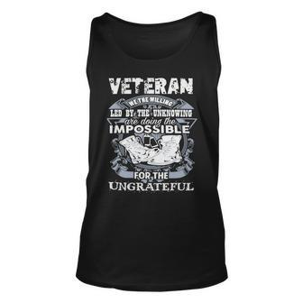 Veteran Veterans Day 650 Navy Soldier Army Military Unisex Tank Top - Monsterry